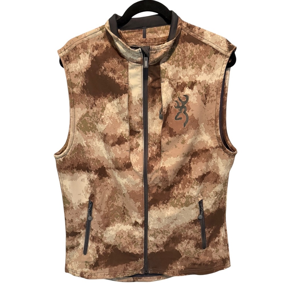 Browning Hell's Canyon Speed Camo Hunting Vest Mens Medium Arid Urban Camouflage
